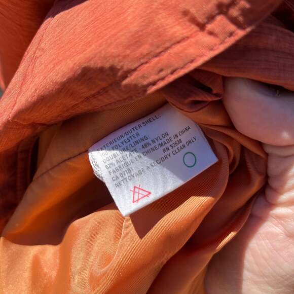 Vintage 90s Cyclone Polyester Trench Coat - Picture 5 of 8